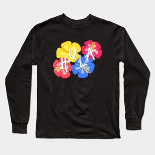 Hula Flowers Long Sleeve T-Shirt